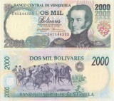 1998 (10 II), 2,000 Bol&iacute;vares (P-77b) - Venezuela - stare UNC