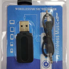 Adaptor convertor audio bluetooth Wireless2.1 +EDR USB cu 3.5 mm Jack