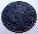 1.738 ITALIA WWII VITTORIO EMANUELE III 10 CENTESIMI 1943 R, Europa, Bronz-Aluminiu