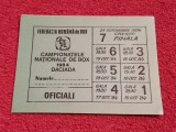 Acreditare de presa - Campionatele Nationale de BOX-&quot;DACIADA&quot; 1984