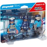 Playmobil City Action, Police - 3 figurine politisti