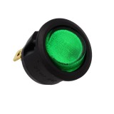 Intrerupator CR 20.2mm 20A 14Vdc LED verde R13-112-DC
