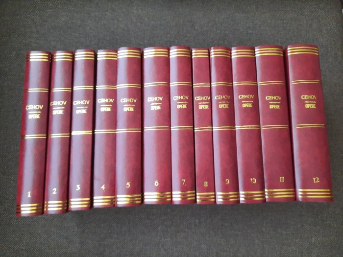 CEHOV OPERE VOL 1-12 LEGATE DE LUX,SET COMPLET