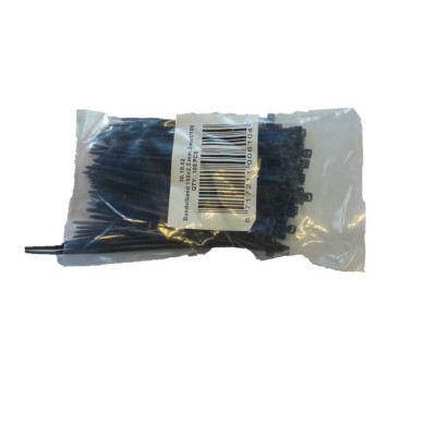 Coliere de plastic RapidAuto negru 100x2.5mm 100buc AutoDrive ProParts foto