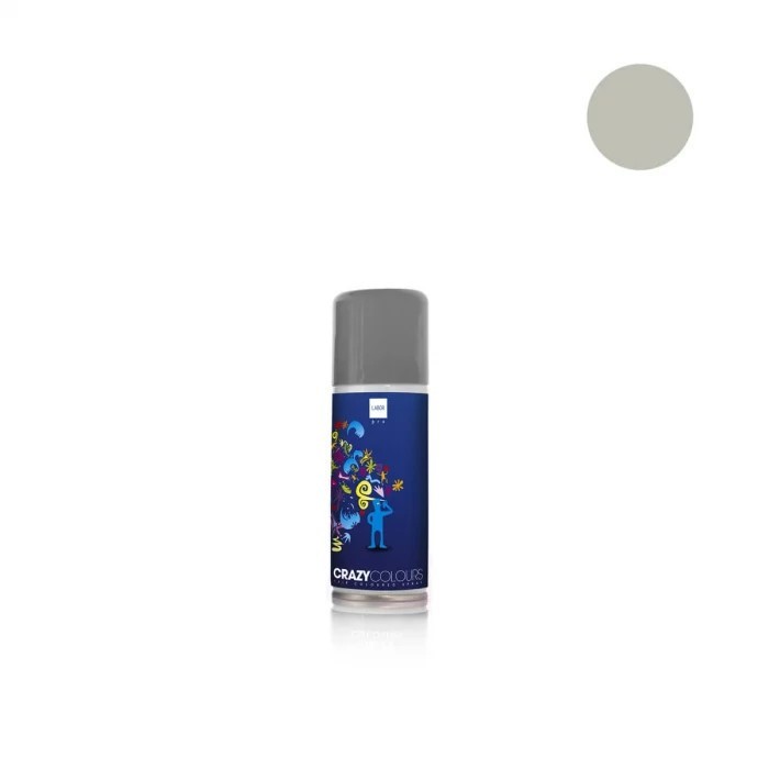 Spray colorant pentru par CRAZY COLOURS - colorare temporara ARGINTIU