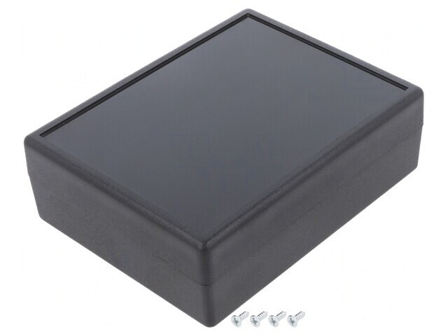 Carcasă universală ABS neagră 86x109x36 mm
