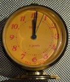 SLAVA (11 RUBINE, Made in USSR) CEAS MECANIC DE MASA CU SONERIE IN STARE BUNA DE FUNCTIONARE/ FARA LIPSURI SAU DEFECTE