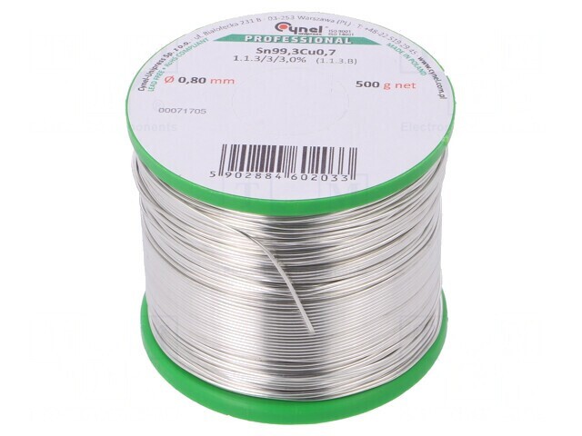 S&acirc;rmă de lipit fără plumb 0,8mm 500g