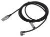 Cablu USB 2.0 A la C unghi nichelat 1m, Vention