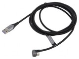 Cablu USB 2.0 A la C unghi nichelat 1m, Vention