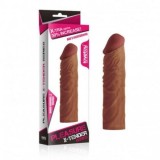 Prelungitor penis Pleasure X-Tender Penis Sleeve 3 Mulatru 19cm, Lovetoy -Extender