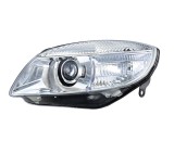 Far Skoda Fabia (5j), 03.2007-04.2010; Roomster/Praktik (5j), 07.2006-04.2010, montare fata, stanga, H7+H7; electric; cu motor; halogen; cu lumina vi, Hella