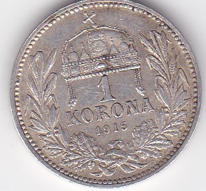 Ungaria 1 COROANA KORONA 1915 foto