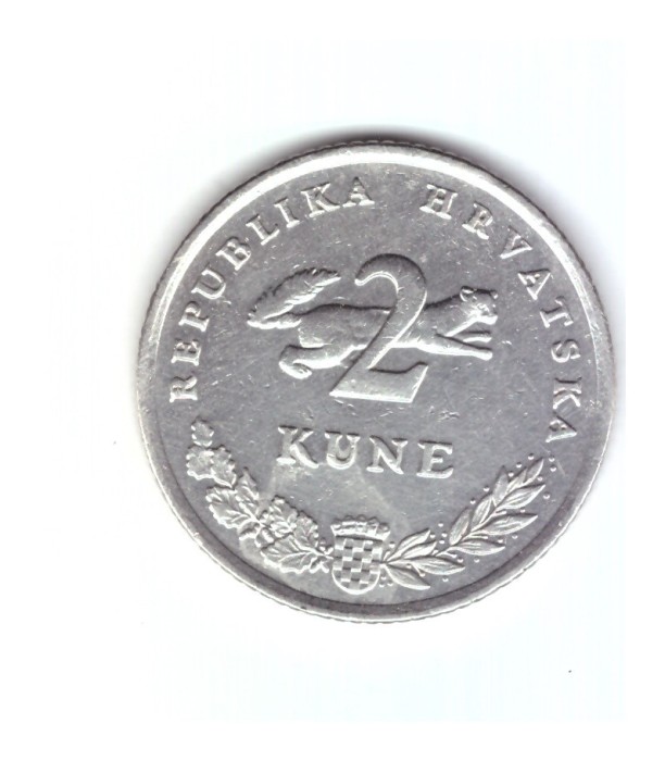 Moneda Croatia 2 kuna 2011, stare foarte buna, curata