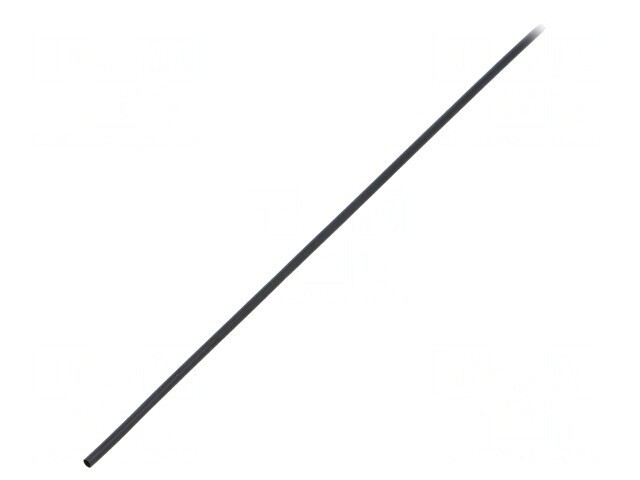 Manson termocontractabil 1,5mm 1,2m negru