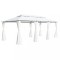 Gossi pavilion cu perdele, alb, 600 x 298 x 270 cm, 180g/m2