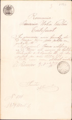 HST A2041 Certificat &amp;icirc;nscriere listă electorală Vaslui 1879 foto