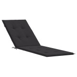 Cumpara ieftin Perna de sezlong, negru, (75+105) x 50 x 4 cm