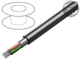 Cablu RS232 9x24AWG cu ecranare folie Al-PET PVC