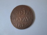 Rară! Sumatra(Indonezia) Indiile de Est Neerlandeze 1/2 Stuiver 1819, Asia, Bronz