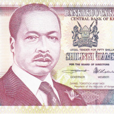 Bancnota Kenya 50 Shilingi 1996 - P36a2 UNC