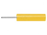 Soclu Banană Galben 4mm 20A 1kV 38mm