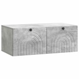 vidaXL Oglindă TV montată pe perete Gri Beton 78,5 x 41 x 30 cm 898178