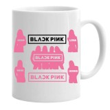 Cana alba personalizata blackpink blinks kpop trupa, INOVATIX&reg;. 330 ml