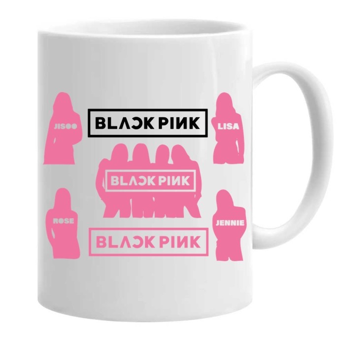 Cana alba personalizata blackpink blinks kpop trupa, INOVATIX&reg;. 330 ml