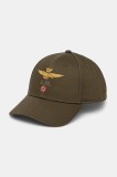 Aeronautica Militare șapcă de baseball din bumbac culoarea verde, cu imprimeu, HA1100CT2848