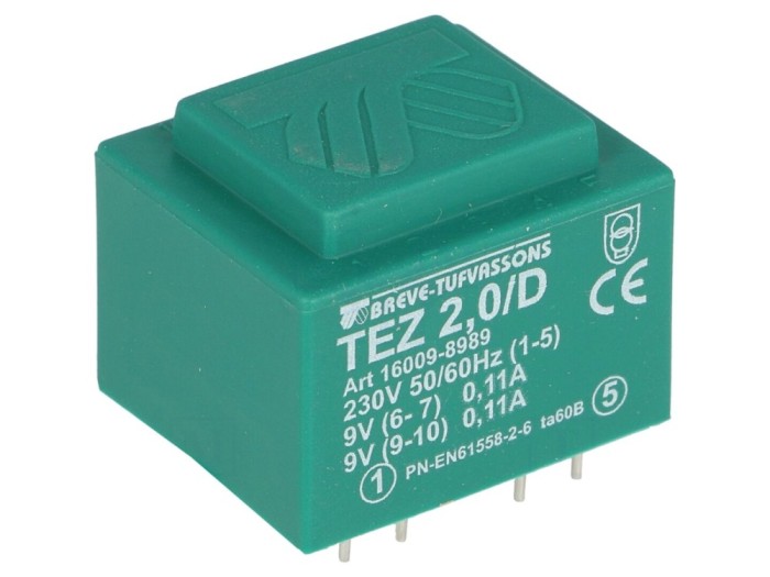 Transformator &Icirc;ncapsulat 2VA 230V 9V 111mA