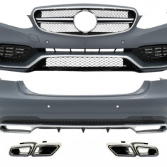 Pachet Exterior Complet cu Ornamente Evacuare Mercedes E-Class W212 Facelift (2013-2016) E63 Design Performance AutoTuning