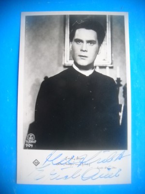 HOPCT 1572 ERICH AUER -GERMANIA -ACTORI/ARTISTI-AUTOGRAF-CIRCULATA foto