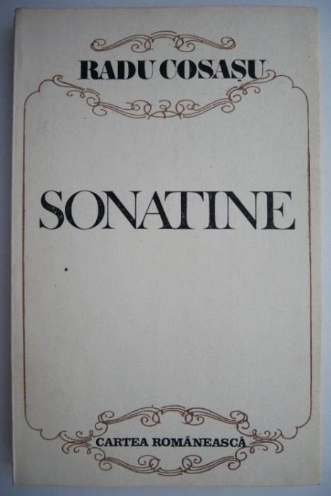 Sonatine &ndash; Radu Cosasu