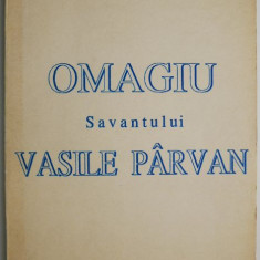 Carpica XXIII/1. Omagiu savantului Vasile Parvan