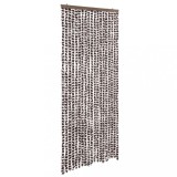 Gossi perdea pentru insecte, maro si alb, 56 x 185 cm, chenille