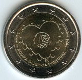 Moneda 2 Euro Portugalia 2024 Echipa Olimpica, UNC, Ne流通 circulata