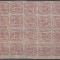 ROMANIA 1864 LP 12 LP 12 b PRINCIPATELE UNITE EMISIUNEA II-a TIPAR DE MASINA 6 PARALE CARMIN INCHIS GUMA ORIGINALA BLOC 20 TIMBRE GUMA ORIGINALA