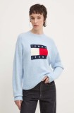 Tommy Jeans pulover din amestec de lana femei, light, DW0DW18681