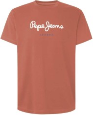 Tricou cu maneca scurta pentru barbati Pepe Jeans Eggo N, caramiziu, XL - OUTLET