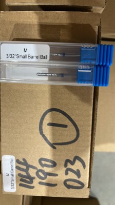 Capăt de freză din carbură, cilindru &amp;icirc;ngust cu cap rotunjit, br&amp;acirc;u albastru, Small Barrel Ball M foto