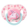 Suzetă Silicon Honey Baby, Unicorn, Roz, M&acirc;ner Verde, 18-36 Luni, Oem