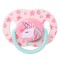 Suzetă Silicon Honey Baby, Unicorn, Roz, M&acirc;ner Verde, 18-36 Luni