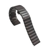 Curea metalica compatibila Fossil Gen 5 Smartwatch, telescoape Quick Release, 17cm, Negru, Very Dream