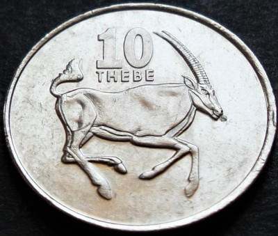 Moneda exotica 10 THEBE - BOTSWANA, anul 1998 * cod 3959 foto