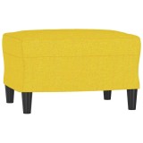 Cumpara ieftin Taburet, galben deschis, 60x50x41 cm, material textil