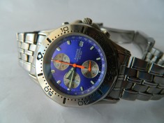 Ceas barbatesc ACCURIST , chrono , cadran albastru , 50 M cod A2