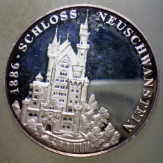 7.323 GERMANIA DEUTSCHLAND MEDALIE SCHLOSS NEUSCHWANSTEIN 1996 PROOF