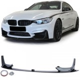 Bara spoiler frontal de performanta lucioasa neagra, potrivita pentru BMW M3 F80 M4 F82 F83 Performance AutoTuning