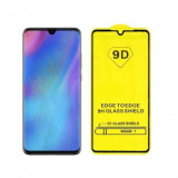 Folie Protectie ecran antisoc , Full Glue , Huawei Y6 2019 , Tempered Glass 10D , Full Face , Neagra Bulk